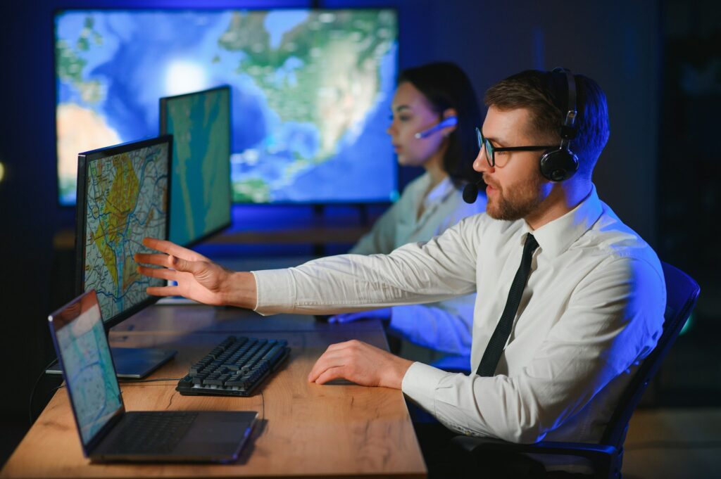 Dispatching support centers for freight transportation. Logistics and navigation of cargo delivery